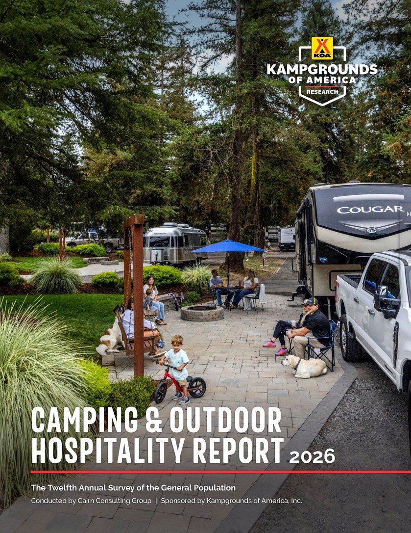 2026 Camping & Outdoor Hospitality Report - KOA - Kampgrounds of America - Featured Image
